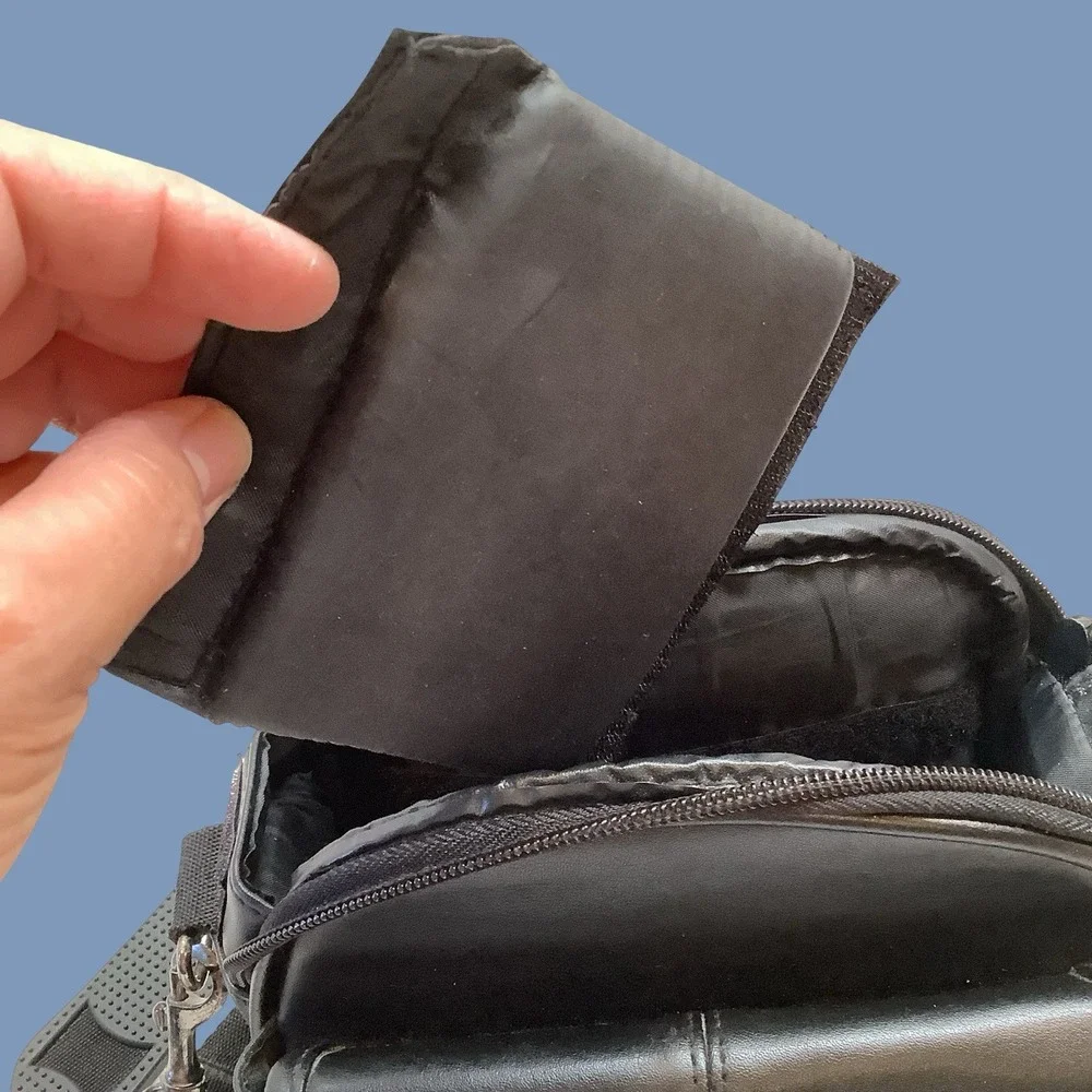 Camera bag Black Vinyl View Bag 7x3x7